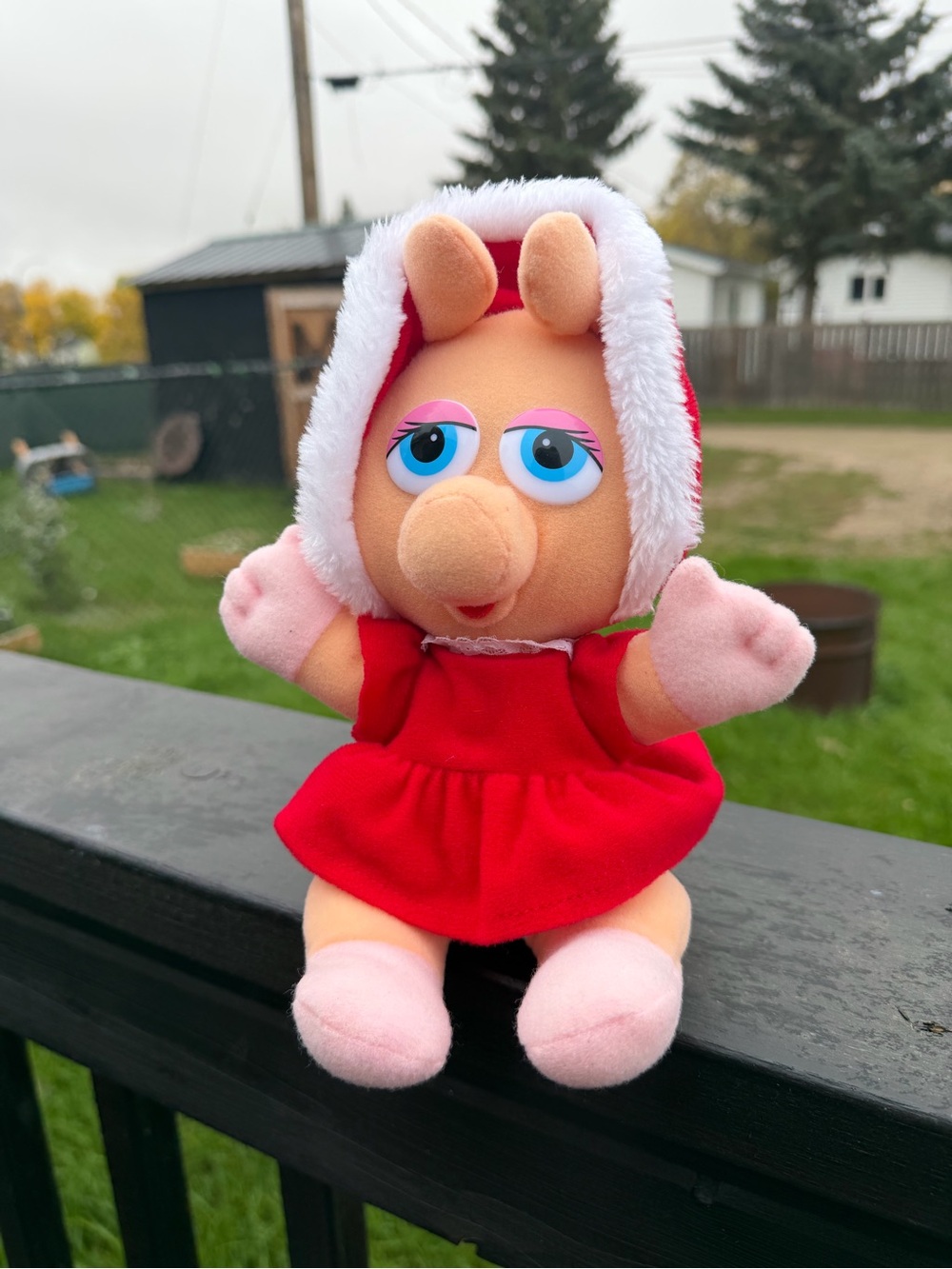 1987 Baby Miss Piggy Plush Toy